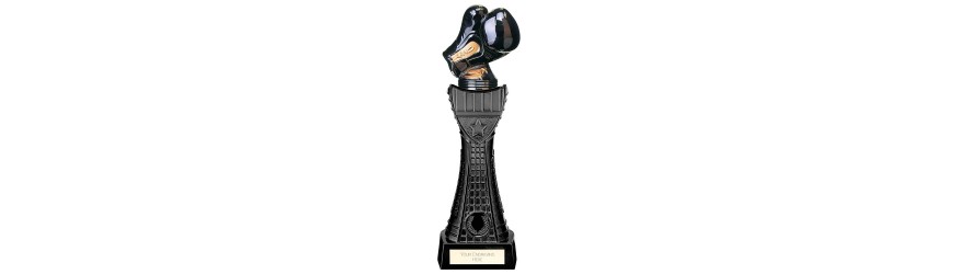 BLACK VIPER BOXING TOWER RESIN TROPHY - 3 SIZES - 25CM - 31.5CM BLACK VIPER BOXING TOWER RESIN TROPHY - 3 SIZES - 25CM - 31.5CM